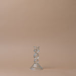 Reeded Glass Candle Holder candle holder Indaba Sage Glass