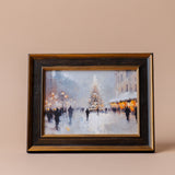 "European Holiday Market" Framed Vintage Inspired Art Print