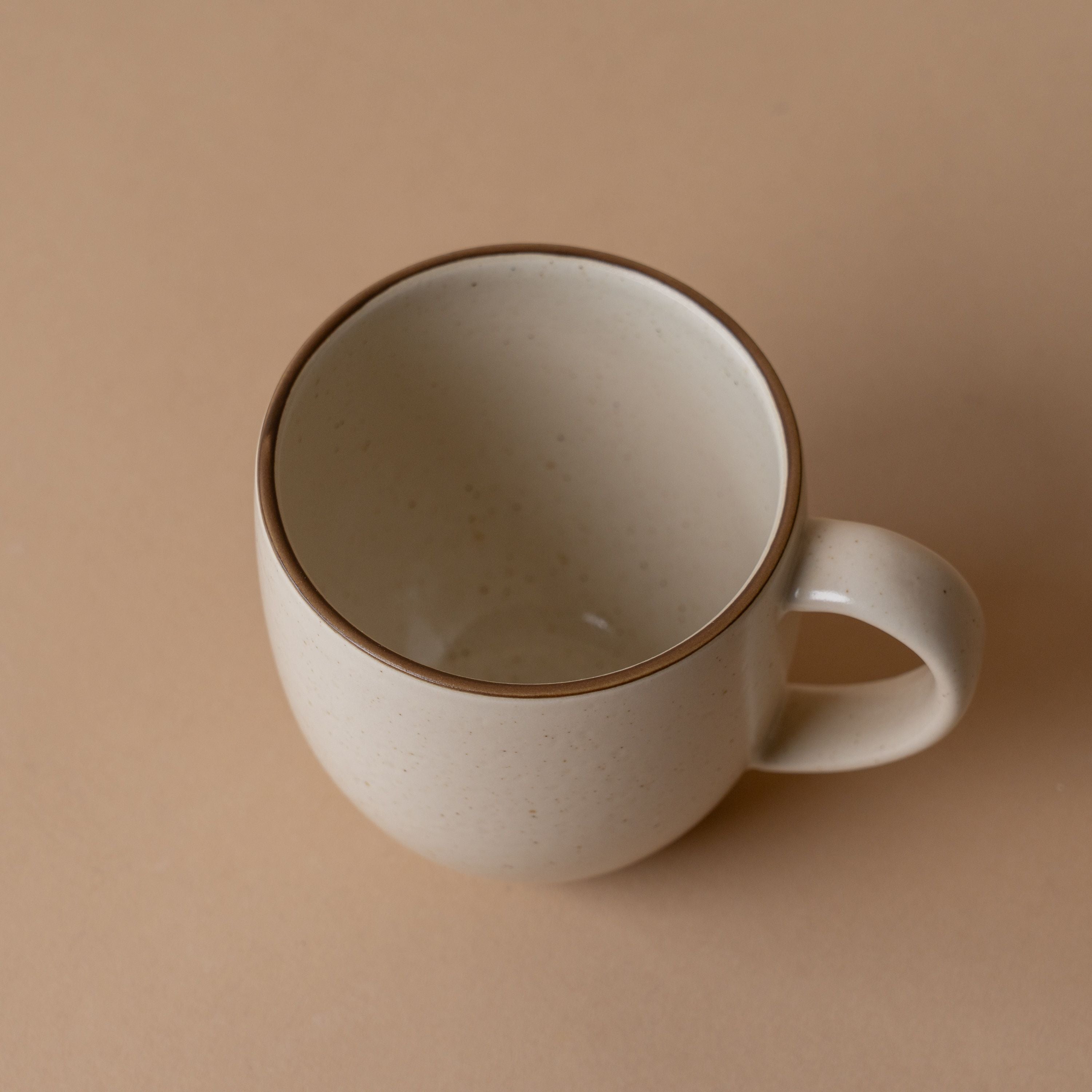 PRE-ORDER Ceramic Vanilla Mug with Espresso Detail mug David Shaw