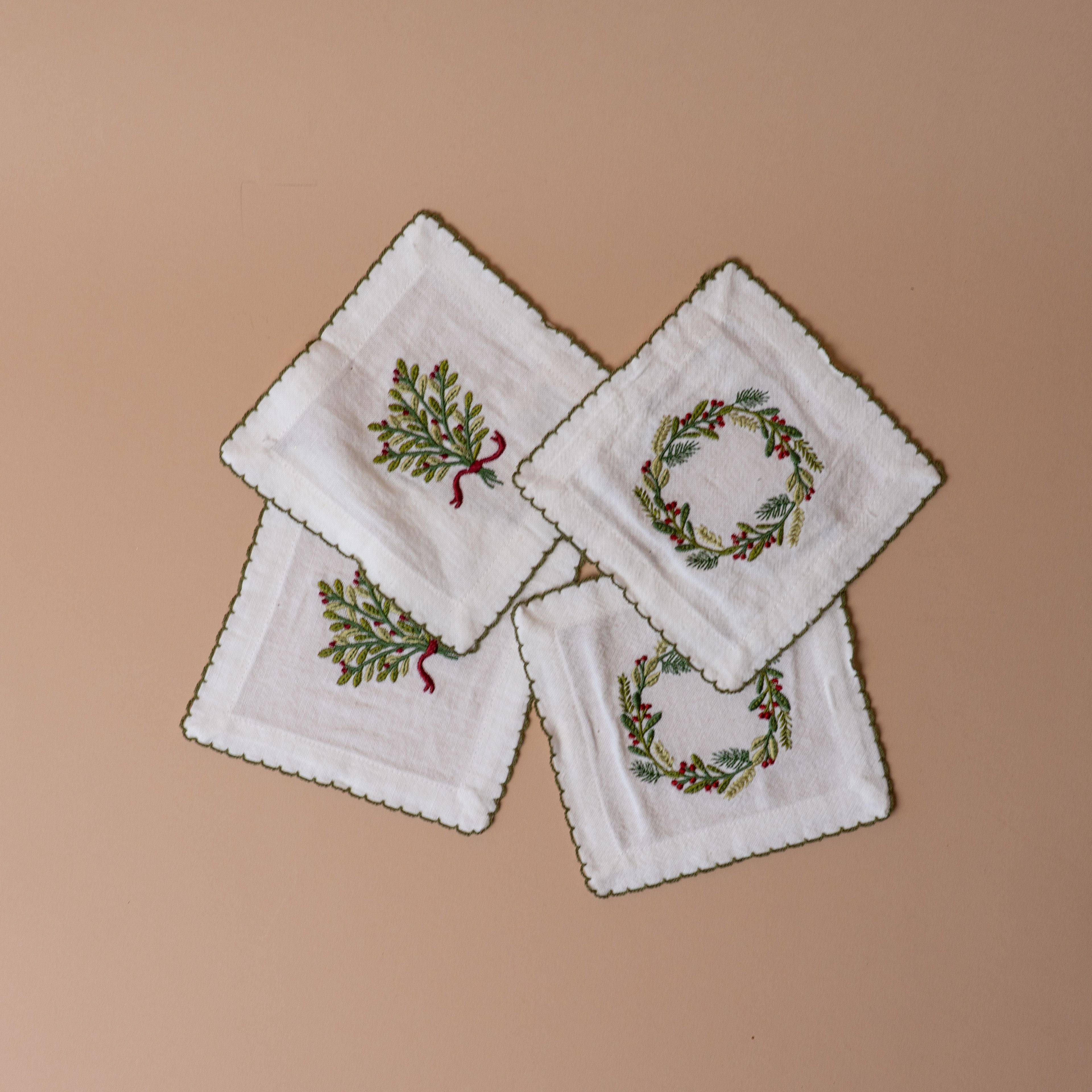 Holiday Greenery Napkin Set