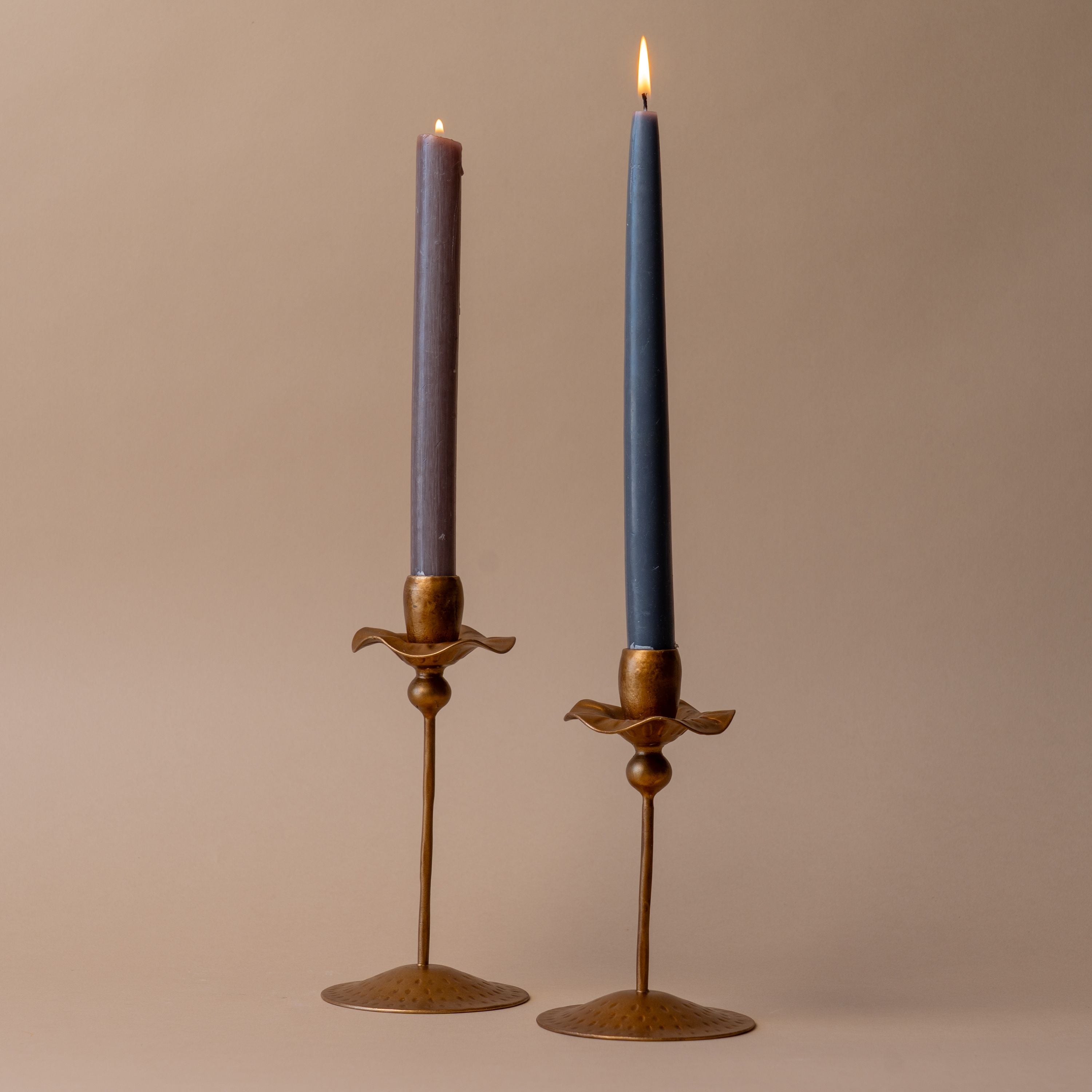 Carved Iron Tulip Candle Holder candle holder Indaba