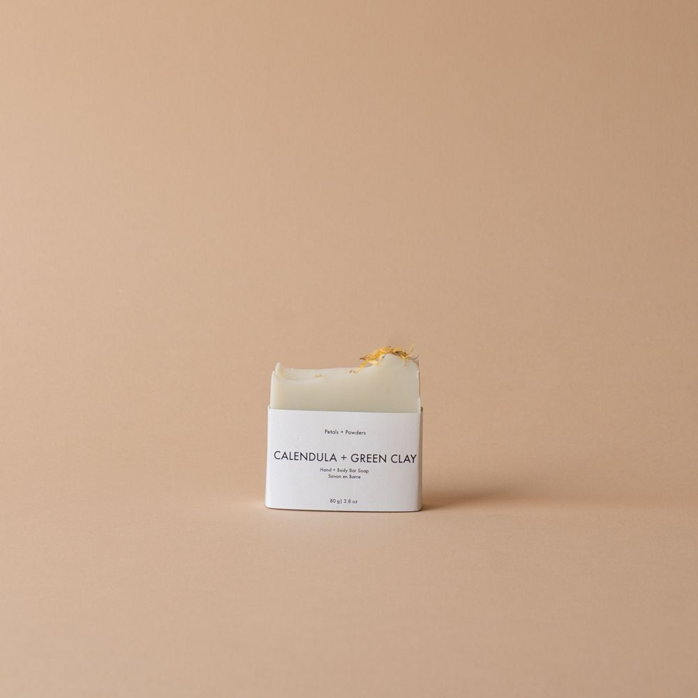 Calendula & Green Clay Soap bar soap Petals + Powders