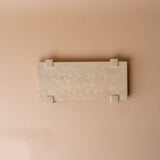 Light Mango Wood Pedestal Tray