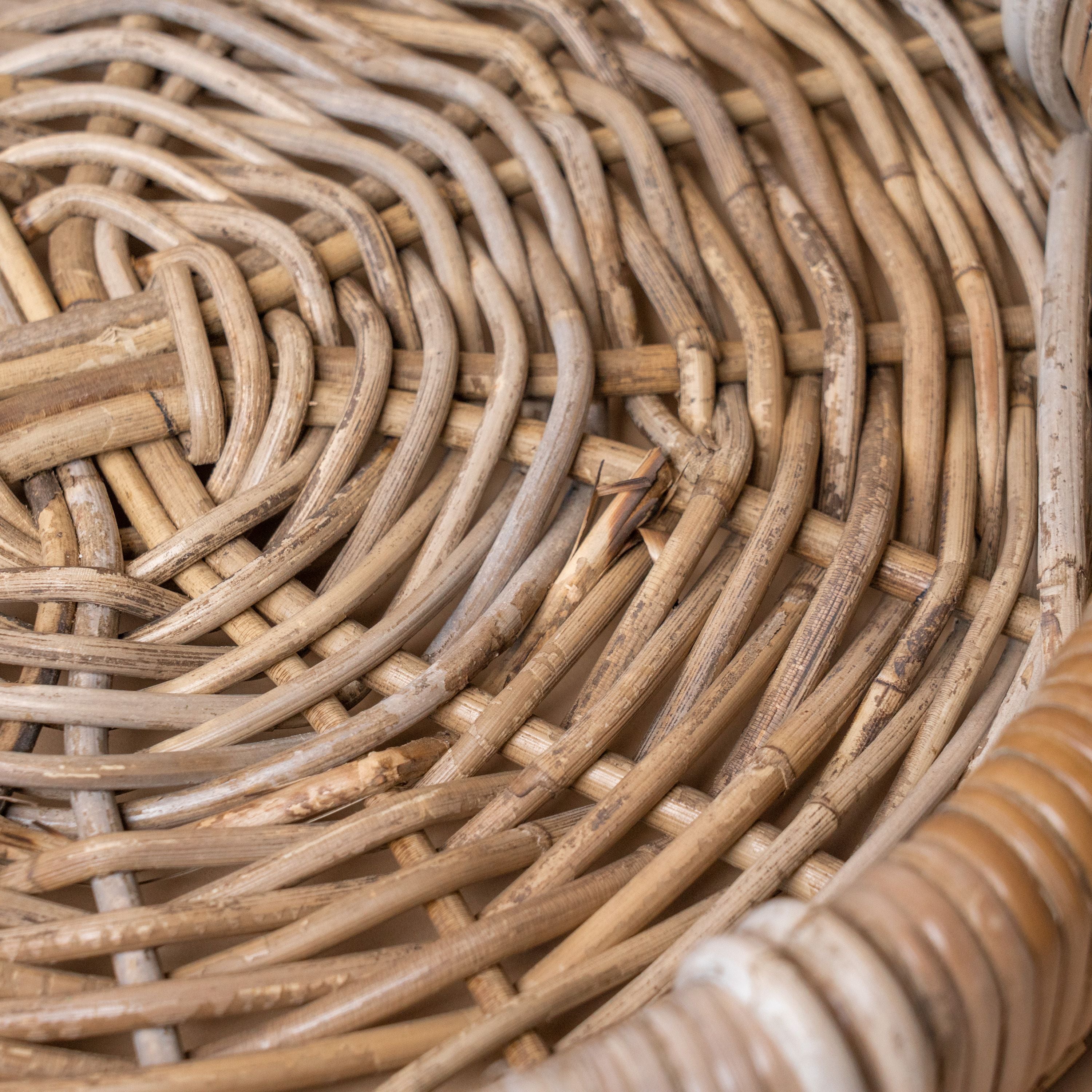 Roll Top Rattan Tray tray Bacon Basketware (Faire)