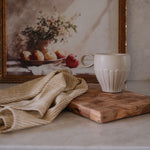 Check Pattern Olive Wood Cutting Board cutting board DANICA (Faire)