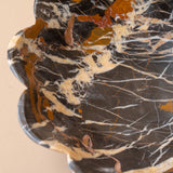 Black Marble Fluted Bowl bowl Marigold Market (Faire)