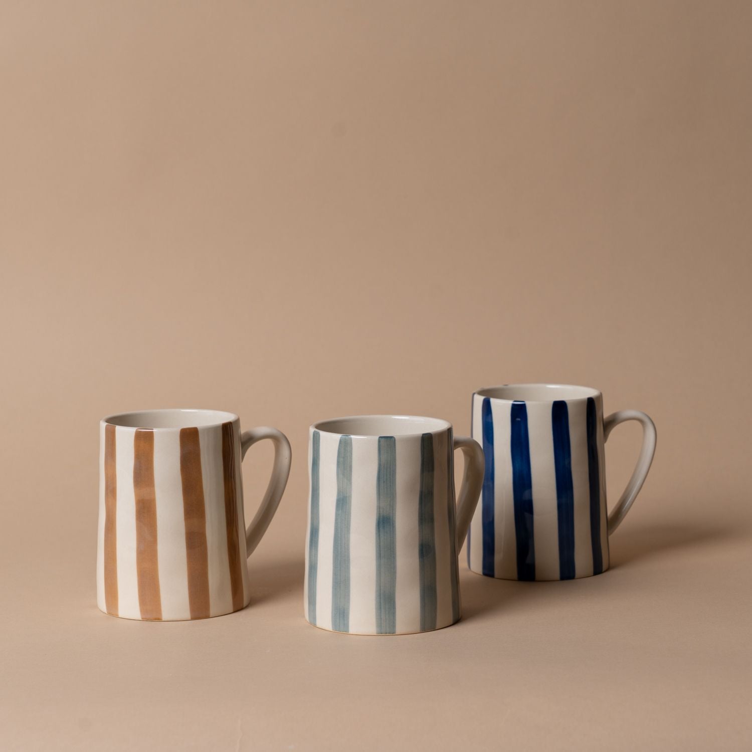 Hand-Painted Stripe Mug - Rug & Weave