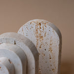 Arch Travertine Bookend Set bookends Marigold Market (Faire)