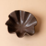 Brown Ribbon Shaped Stoneware Dish dish Creative Co-op (DYA)