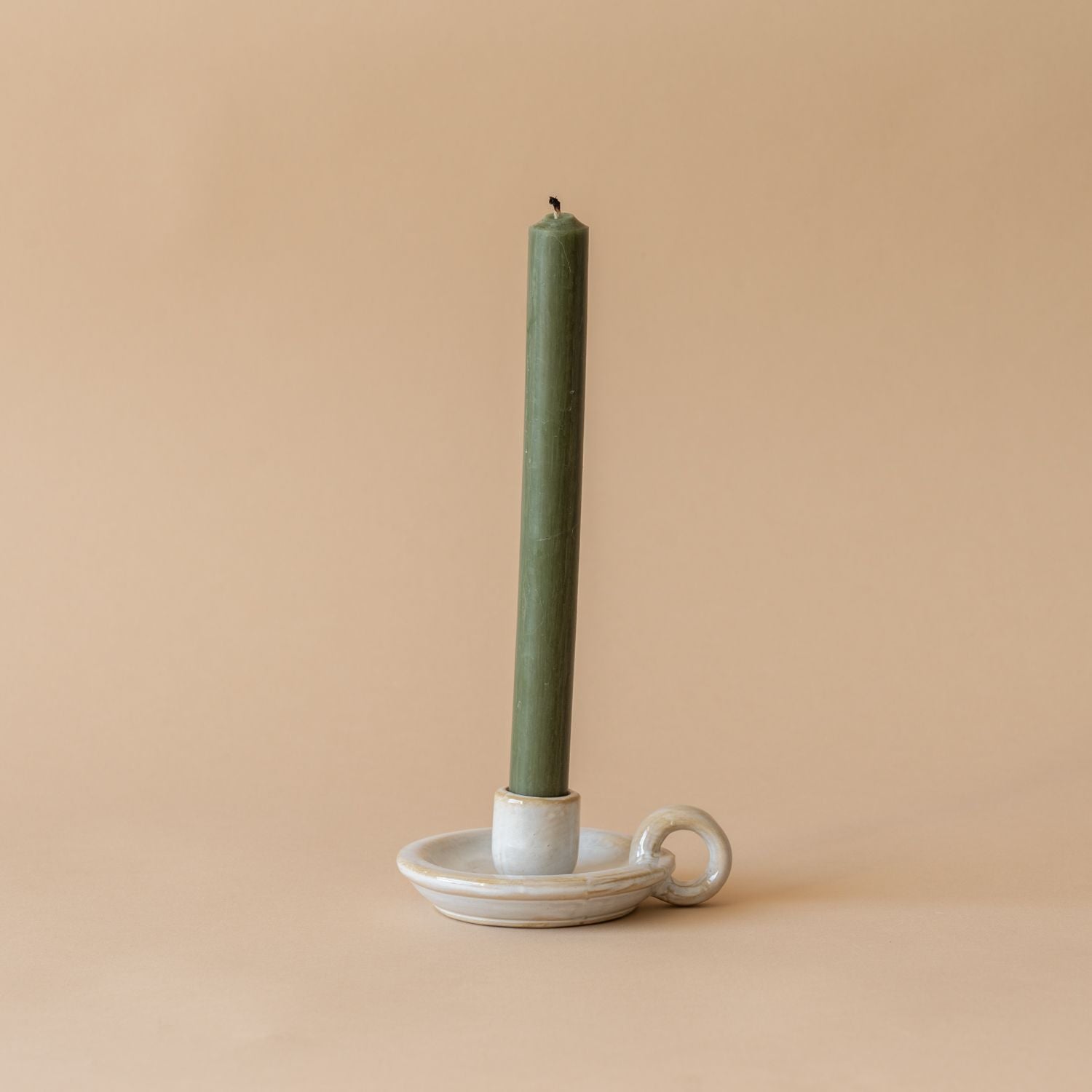 Ceramic Candle Holder with Handle - Rug & Weave