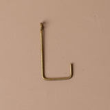 Handmade Brass Single Hook wall hook Fog Linen Work Small