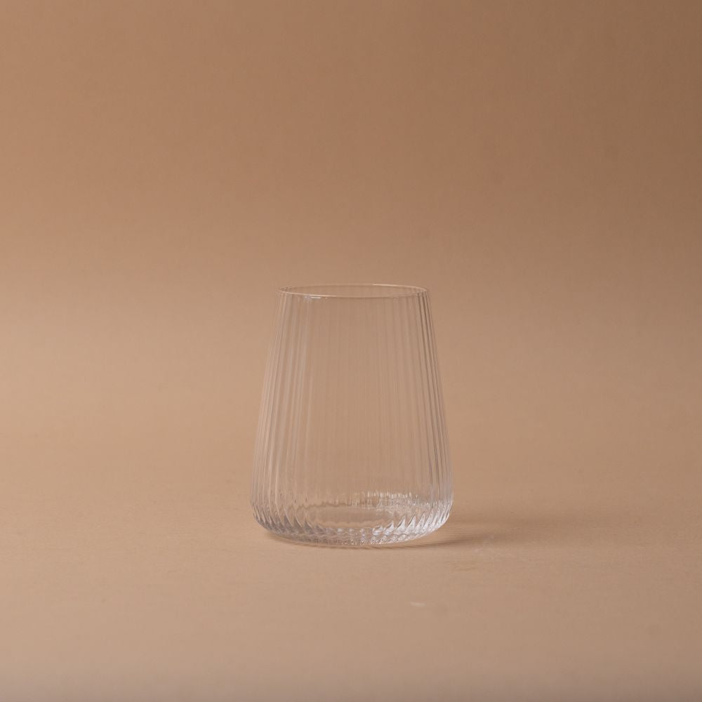 Ribbed Glass Tumbler glass tumbler Abbott Collection