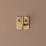 Brass Plate Single Wall Hook wall hook Fog Linen Work