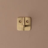 Brass Plate Single Wall Hook wall hook Fog Linen Work