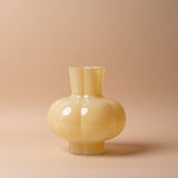 Round Fluted Glass Vase vase Creative Co-op (DYA)