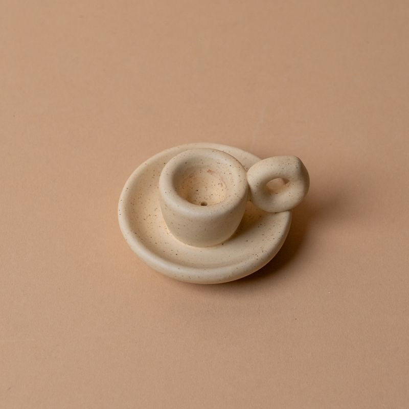 Round Handled Taper Candle Holder candle holder ZOETSTUDIO (Faire)