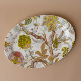 Botanical Print Stoneware Platter tray Creative Co-op (DYA)