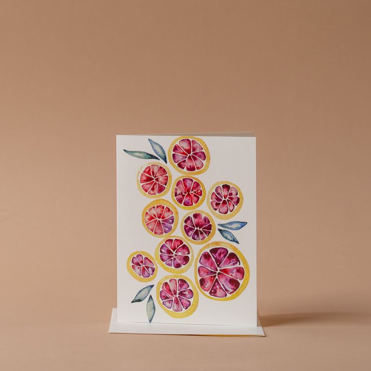 Grapefruits Greeting Card greeting card Inkwell Cards (Faire)