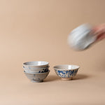 Vintage Blue Painted Bowl 0-VINTAGE-bowl Hauer Market