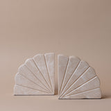 Fanned Marble Bookend Set bookends A&B Home Group Inc. (Faire)
