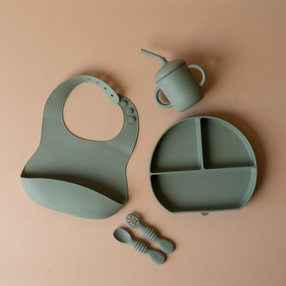 Little One Feeding Set FINNBIRD - gift box Baby Bliss (Faire) Sage