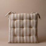 Stripe Cotton Chair Cushion pillow Indaba Natural Stripe