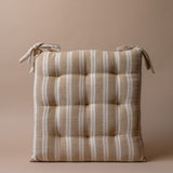 Stripe Cotton Chair Cushion pillow Indaba Natural Stripe