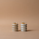 Speckled Ceramic Match Pot matches Mimi & August (Faire)