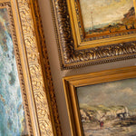 "Washed Ashore" Framed Vintage Painting - Rug & Weave