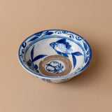 Vintage Blue Poisson Bowl
