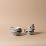 Vintage Blue Painted Bowl 0-VINTAGE-bowl Hauer Market