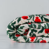 Pomegranate Fleece Throw Blanket - Rug & Weave