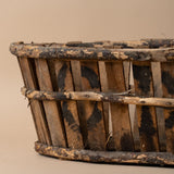 Antique Wood Basket - Rug & Weave