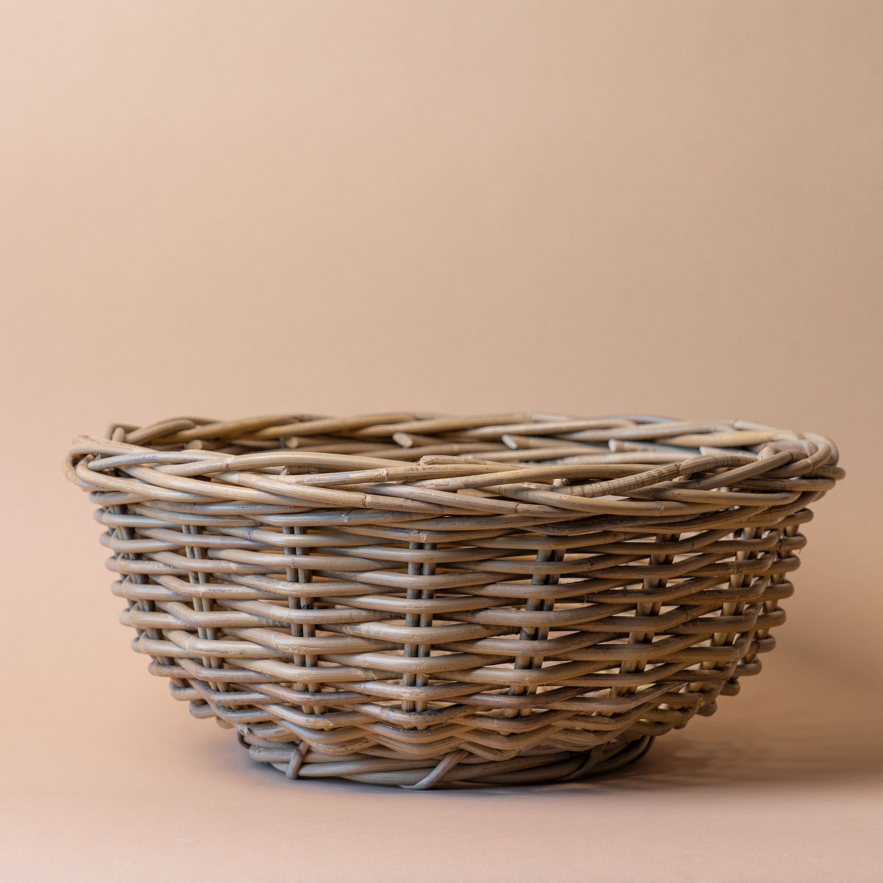 Round Rattan Basket Bowl basket Bacon Basketware (Faire)