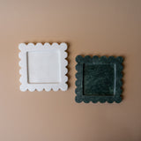 Square Marble Scalloped Tray tray Luxe B Co (Faire)