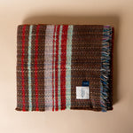 Recycled Wool Throw Blanket Blanket Atlantic Blankets (Faire) Red Stripe