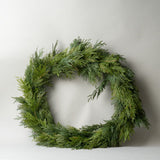 Faux White Cedar Wreath