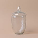 Hand Blown Glass Jar with Lid glass jar Creative Co-op (DYA) Tall