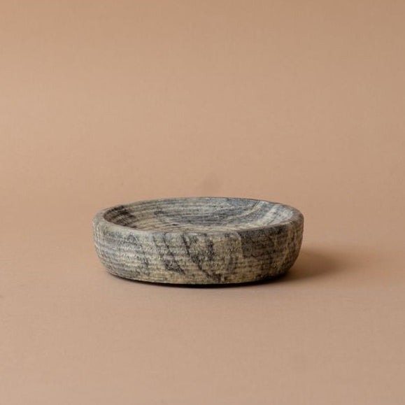 Marble Soap & Brush Holder dish Luxe B Co (Faire)