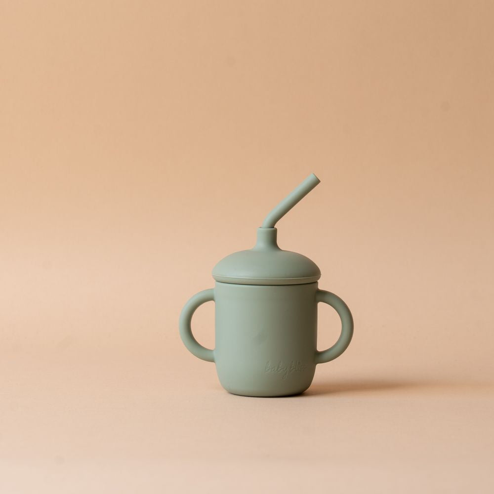Sippy Cup with Straw FINNBIRD - cup Baby Bliss (Faire) Sage