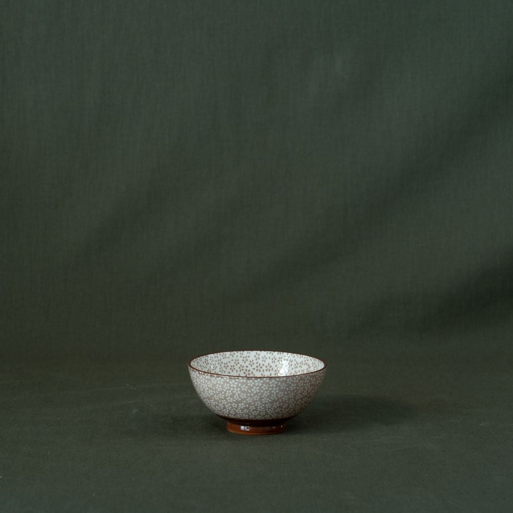 Beige Daisy Patterned Bowl - Rug & Weave