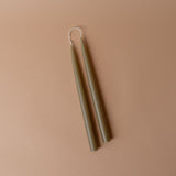 Classic 12" Taper Candles candle set Old Country Design (ShopZio) Olive