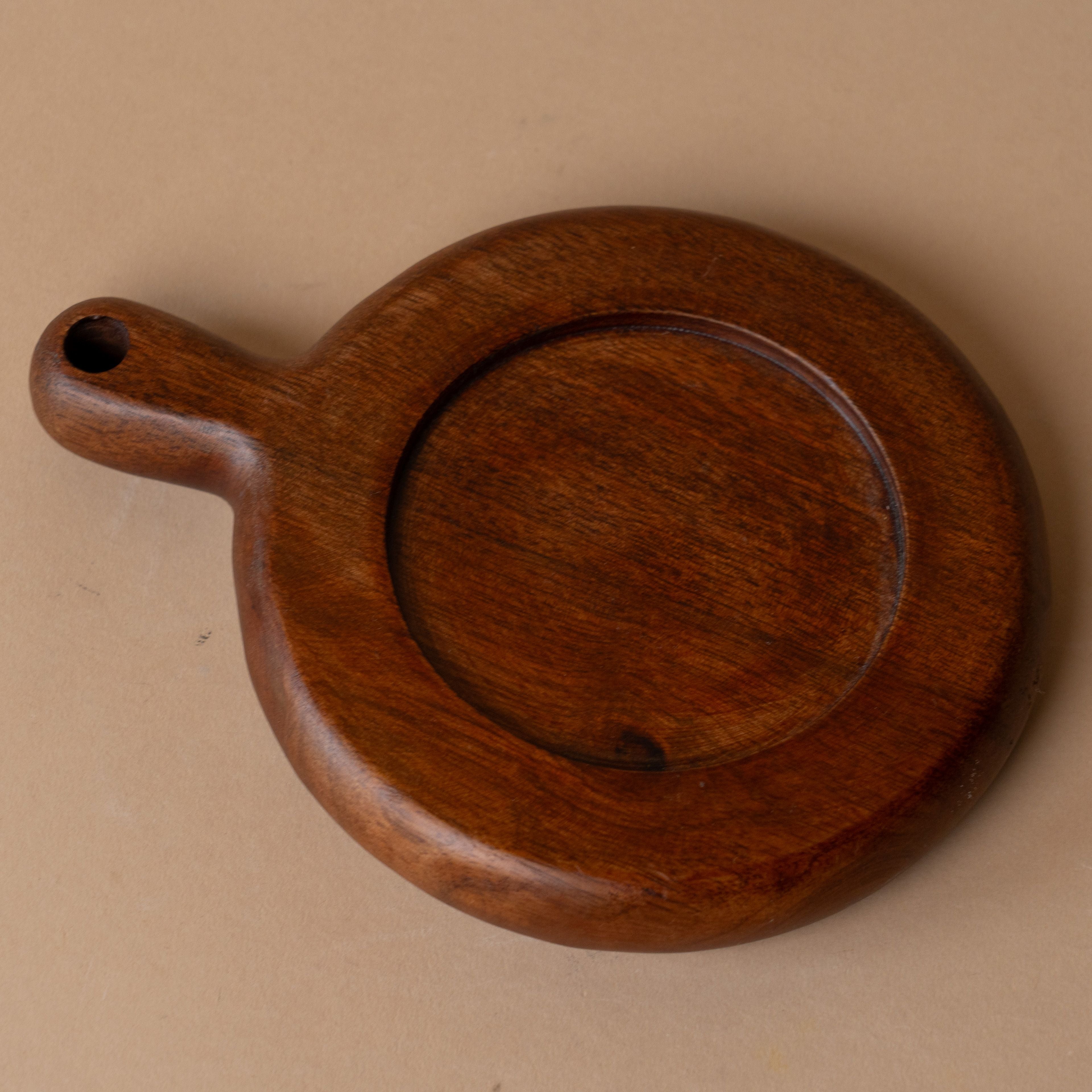 Mango Wood Candle Coaster candle holder Little Beausoleil Candle Co.