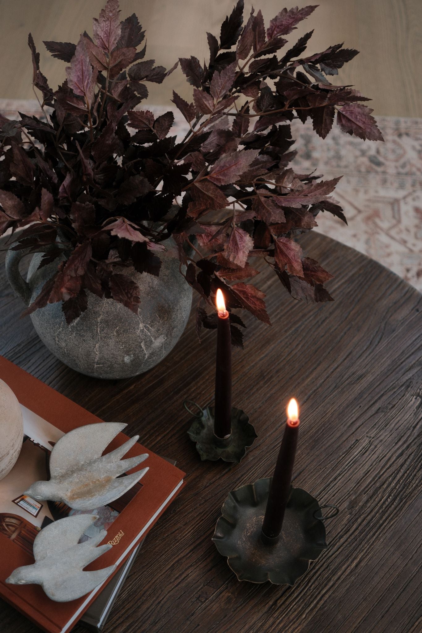 Primitive Floral Candle Holder candle holder Indaba
