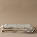 Linen Stripe Slub Throw Blanket - Rug & Weave