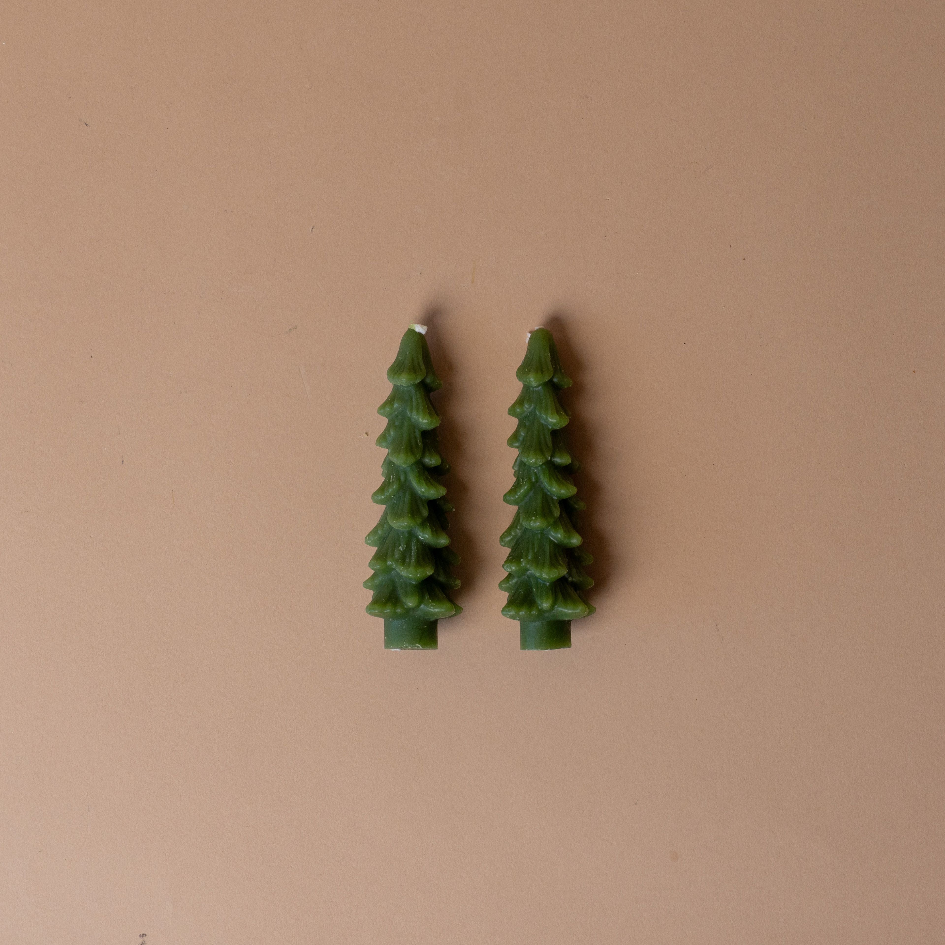 Tree Shaped Taper Candles - Evergreen – view 2