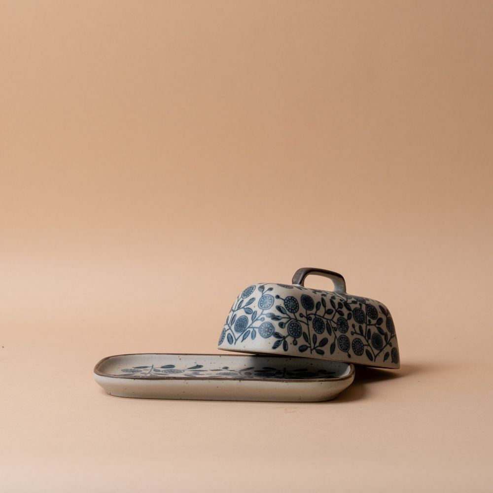 Stoneware Calendula Butter Dish butter dish DANICA (Faire)