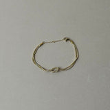 Gold Plated Knot Bracelet jewelry Hunter & Hare (Faire)