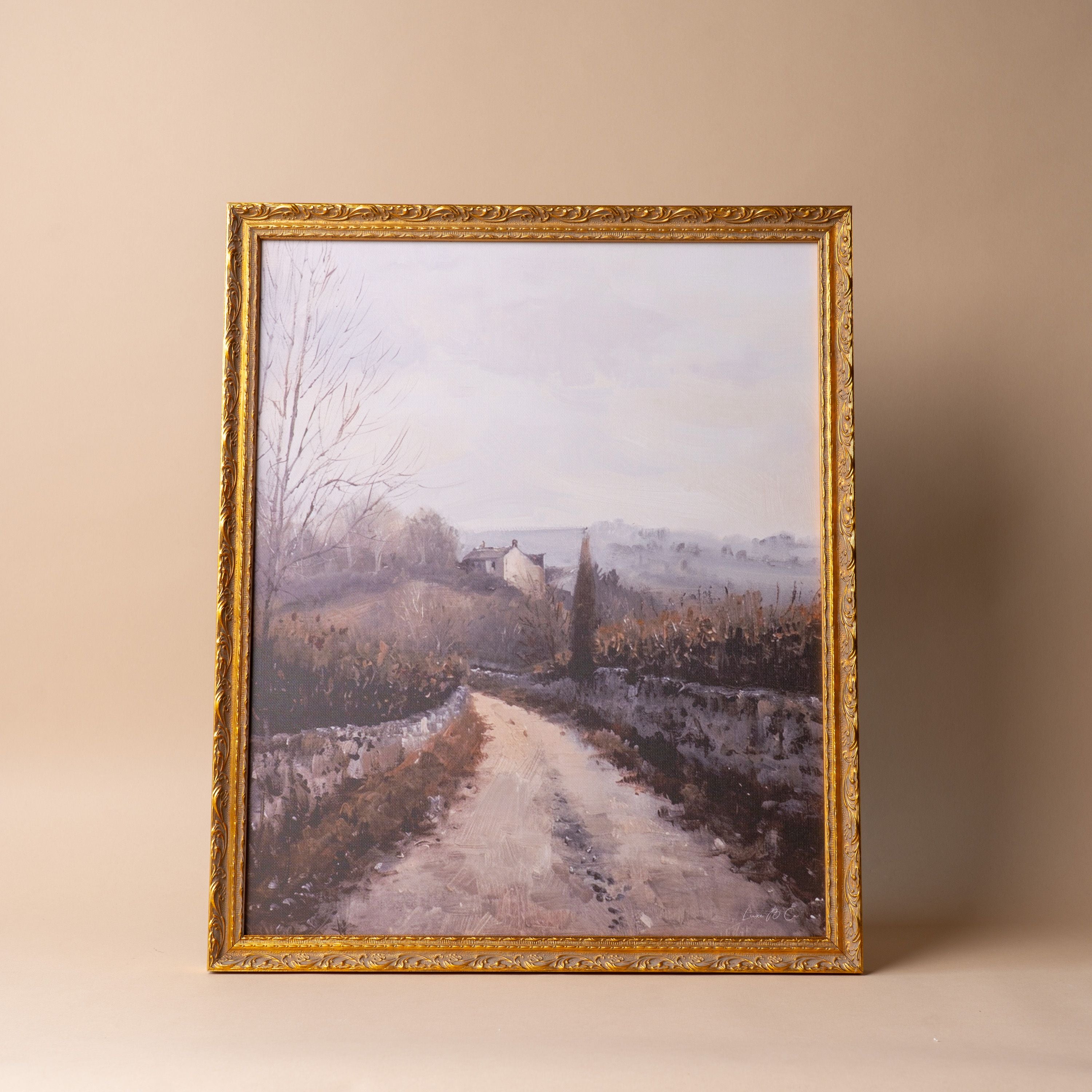 "Gloomy Path" Framed Vintage Inspired Art Print ARTWORK - print Luxe B Co (Faire)