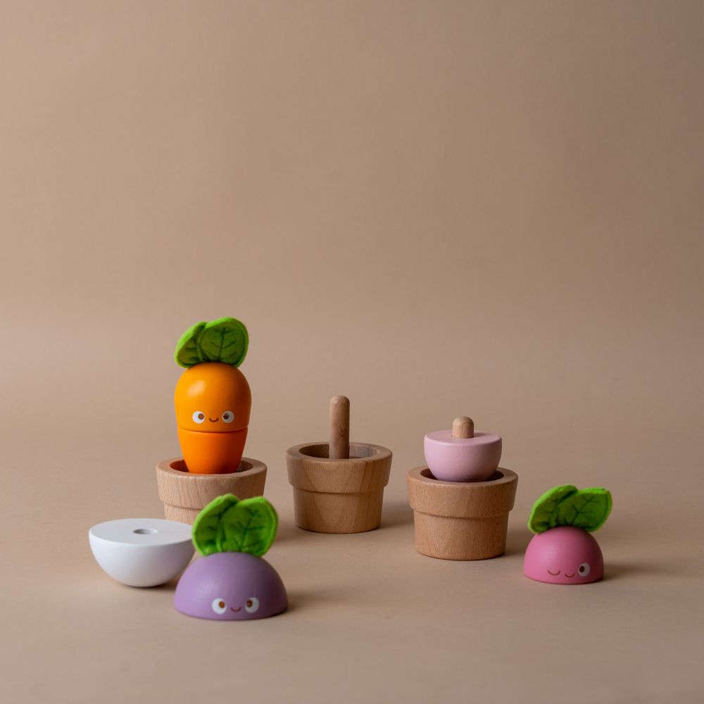 Wooden Stacking Vegetables - Rug & Weave
